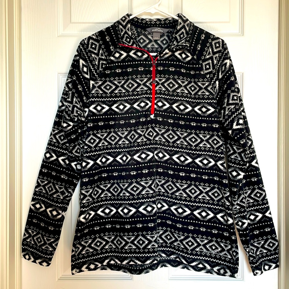 Eddie Bauer fleece sweater| size L